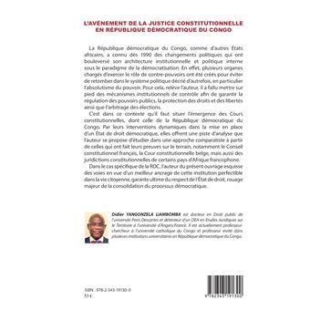 L'avènement de la justice constitutionnelle en République démocratique du Congo
