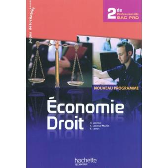 Economie Droit 2de Bac Pro - Livre élève - Ed.2010 - 1