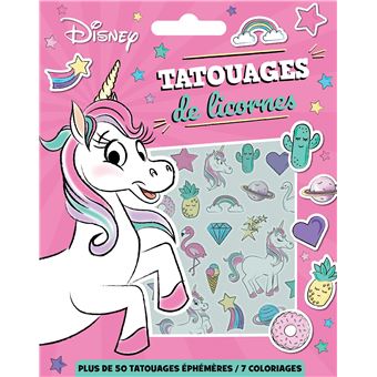 DISNEY - Les Ateliers Disney - Tatoos - Kawaï Licornes
