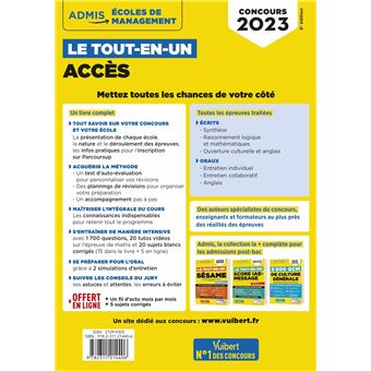 Le tout-en-un ACCES - 20 sujets corrigés - 20 tutos offerts