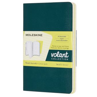 Moleskine Cahier volant xs ligne orange-bleu 2ex : MOLESKINE