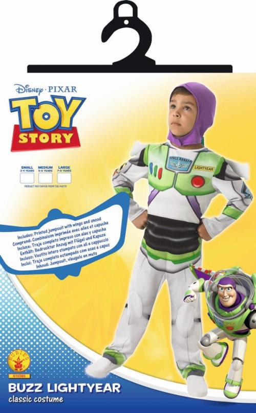 Déguisement Toy Story Buzz l'Eclair avec Capuche, Taille M