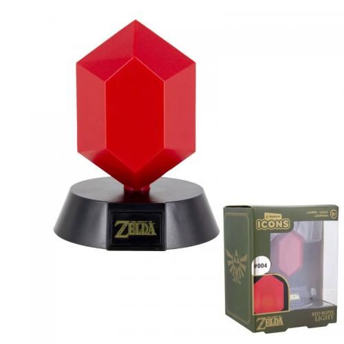 Zelda Lampe Icone Rubis Rouge