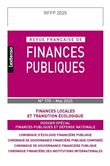 Revue française de Finances Publiques 170/2025