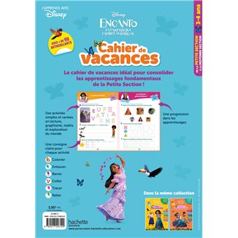Disney - Encanto  - Cahier de vacances 2023, de la Petite Section à la Moyenne section