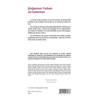 (Im)penser l'urbain au Cameroun