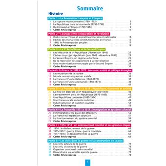 Objectif BAC Fiches Histoire-Géographie TRONC COMMUN 1re générale