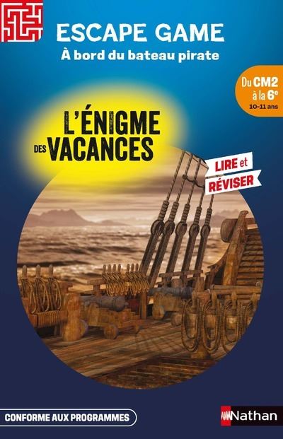 Enigme des vacances Escape game CM2-6e A bord du bateau pirate