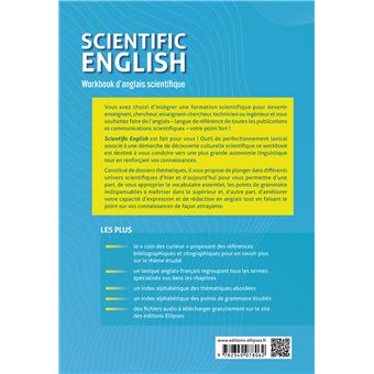 Scientific English. Workbook d'anglais scientifique B1-B2