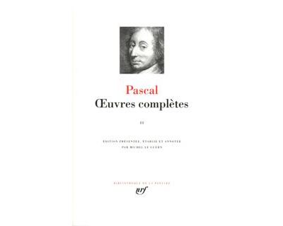 Uvres Compl Tes Tome Tome Reli Blaise Pascal Michel Le Guern