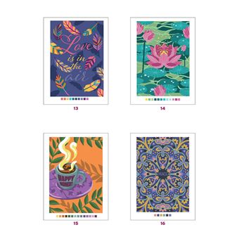 Coloriages mystères - Pensées positives