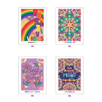 Coloriages mystères - Pensées positives