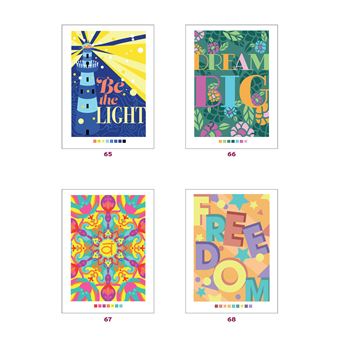 Coloriages mystères - Pensées positives