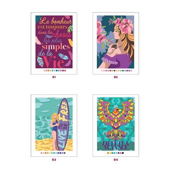 Coloriages mystères - Pensées positives