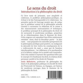 Le sens du droit
