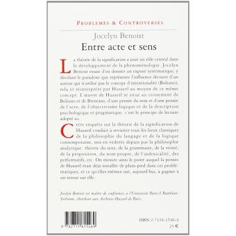 Entre acte et sens
