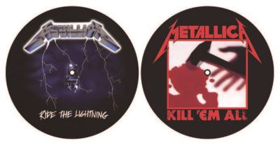 Lot de 2 feutrines vinyles Metallica Kill Ride