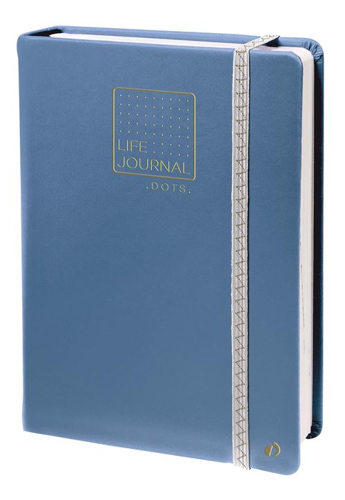 QUOVADIS CARNET 21 LIFE JOURNAL BLEU