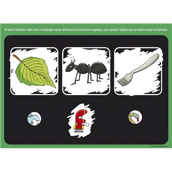 Mes cartes à gratter des Alphas