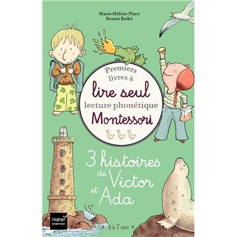 Coffret Premiers livres à lire seul - 3 histoires de Victor et Ada - niveau 3+ Pédagogie Montessori