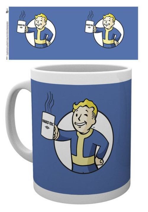 Fallout Vault Boy Holding Mug