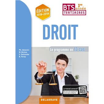 Droit Bts 1re Annee 2018 Pochette Eleve Le Programme En 13 Cas Pochette De L Eleve Broche Magali Breton Veronique Deltombe Bruno Foray Achat Livre Fnac