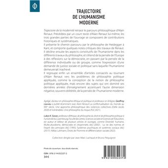 Trajectoire de l'humanisme moderne