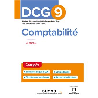 DCG 9 Comptabilité - Corrigés