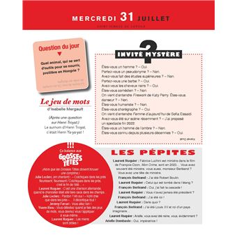 L'almanach des Grosses Têtes 2024