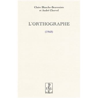 L'orthographe - 1