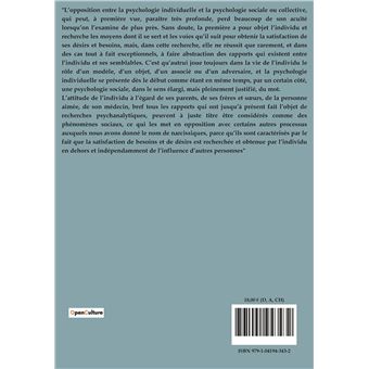 Psychologie collective et analyse du moi