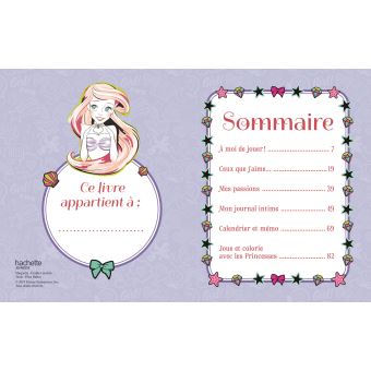 DISNEY PRINCESSES - Carnet Secret