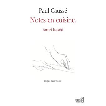Notes en cuisine, carnet kaseki