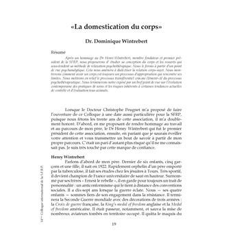 La Relaxation : une thérapie de l'espace sensoriel et tonique