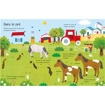 Chevaux et poneys - Je trace, j'efface