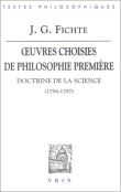 Œuvres choisies de philosophie première