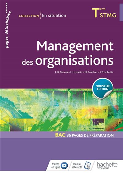 En situation Management des organisations Term STMG