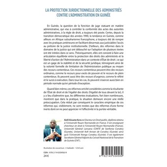 La protection juridictionnelle des administrés contre l'administration en Guinée