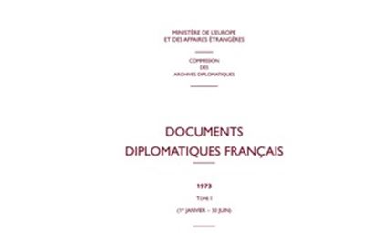 Documents diplomatiques franþais - 1973 - tome i