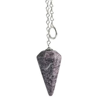 PENDULE A FACETTE LEPIDOLITE