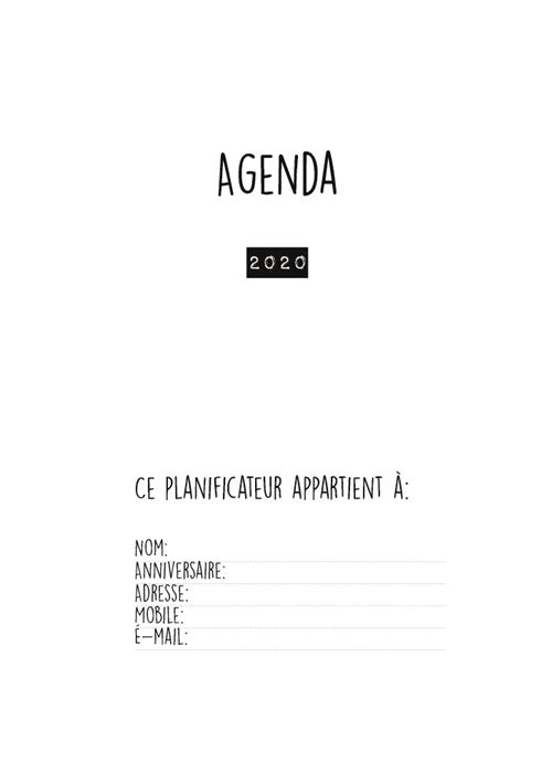Agenda 2020 : agenda journalier et agenda semainier ; agenda de poche et  planificateur 2020 ; organiseur et calendrier 2020 - El Fintera - Books On  Demand - Papeterie / Coloriage - Librairie Passages LYON