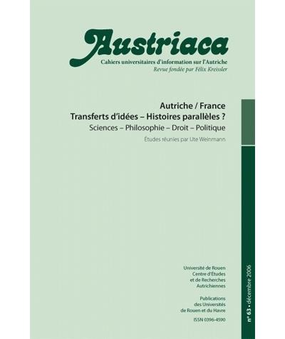 Autriche-France, transferts d'idées, histoires parallèles
