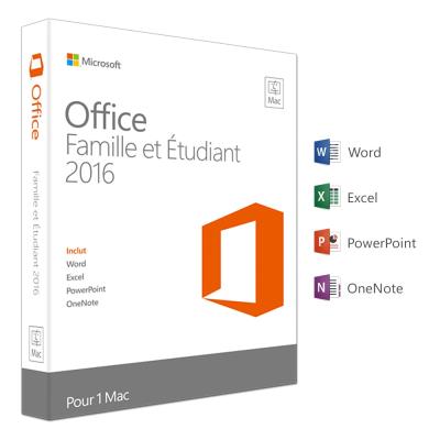 Office 2016 Famille et Etudiant - 1 Mac