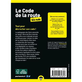 Le code de la route 2021-2022 Poche Pour les Nuls