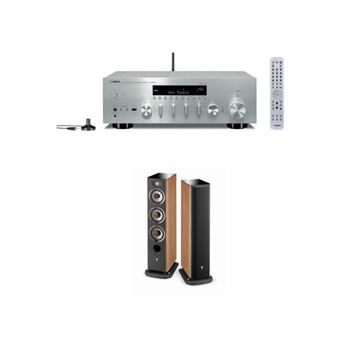 Amplificateur Yamaha R-N803D Argent + Enceinte colonne Focal Aria 926 Prime Walnut Vendue par paire