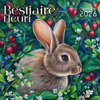 Calendrier bestiaire fleuri 2026