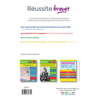 Réussite brevet 2023 mathématiques-sciences 3e