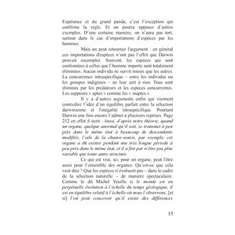 De l'inégalité biologique