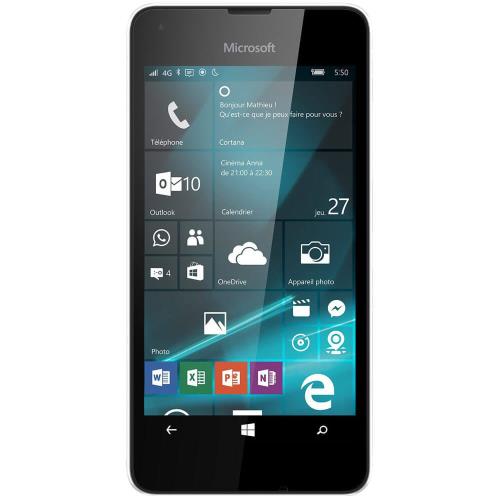 Microsoft Lumia 550 - 4G smartphone - RAM 1 Go / Mémoire interne 8 Go - microSD slot - Écran LCD - 4.7\