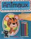 Ma mallette d'activités et coloriages Animaux (Fond vert)